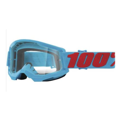 "GOGGLES 100% STRATA 2 AZUL CLEAR LENS