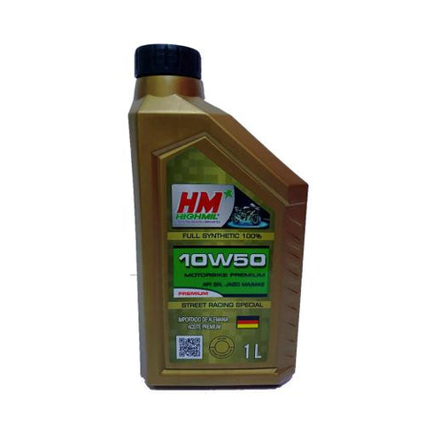 "ACEITE HM HIGHMIL 10W50 100% SYNTHETIC PREMIUM