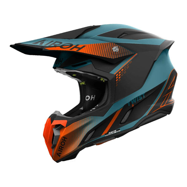 CASCO AIROH TWIST 3 SHARD ORANGE MATT