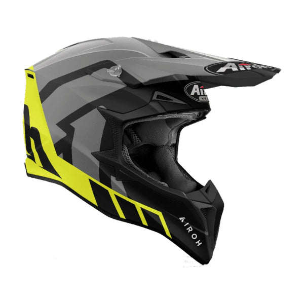 CASCO AIROH WRAAP RELOADED YELLOW MATT